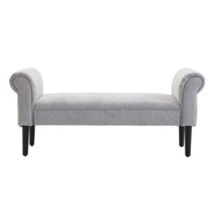 HomCom 52 inch  Linen Upholstered Vanity
